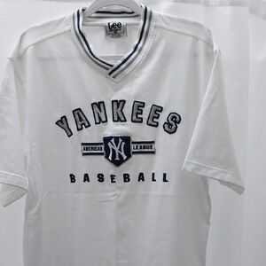 Lee White Yankees Baseball Shirt